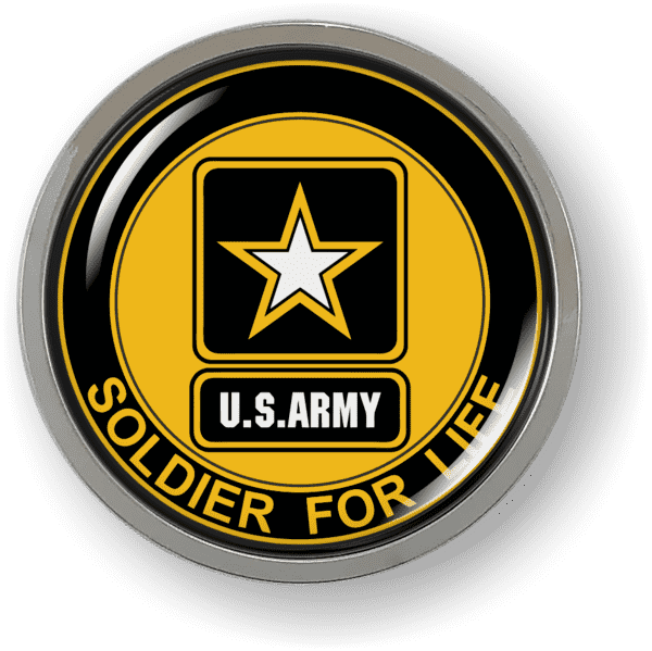 Soldier for Life U.S. Army Emblem